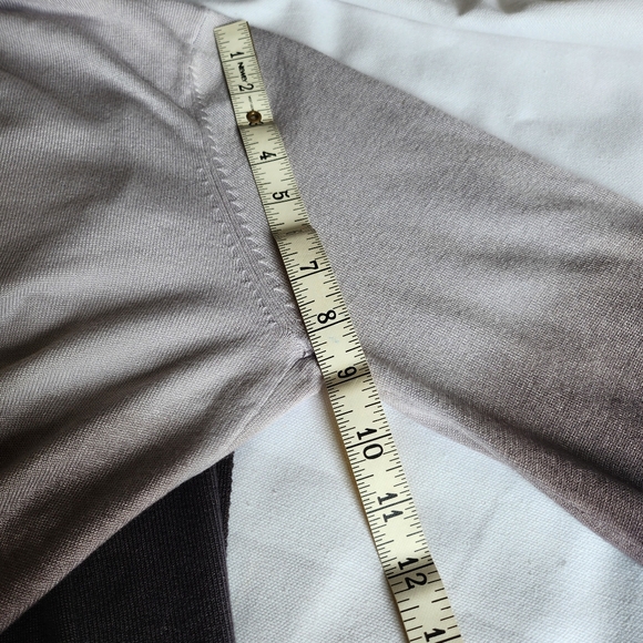 NWT RED L open front knit cardigan, ombre purple grey - Picture 9 of 9